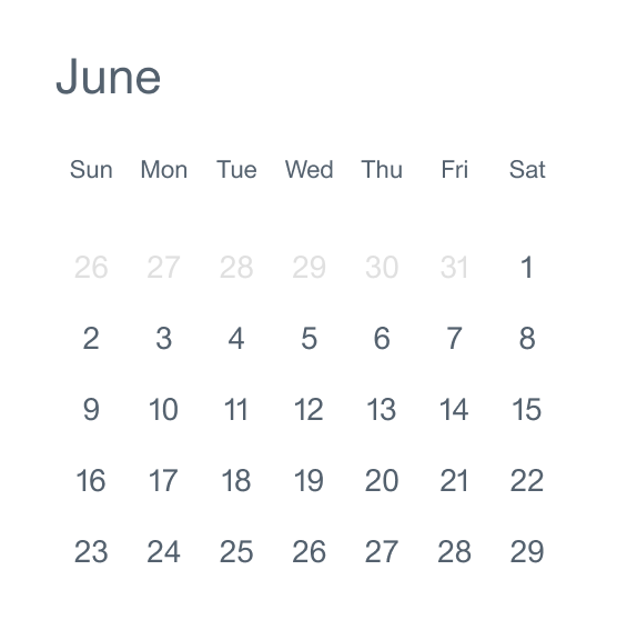Calendar - Volato