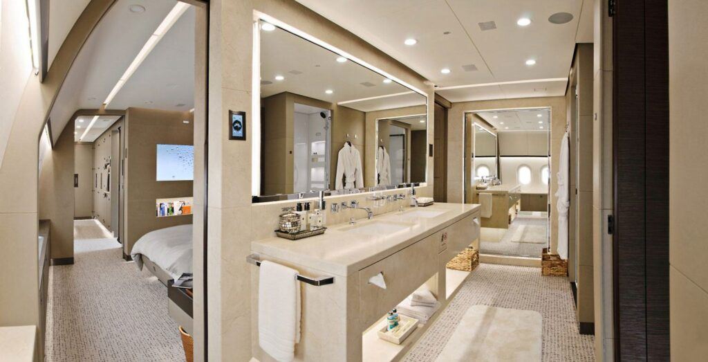Private Jet Bathroom