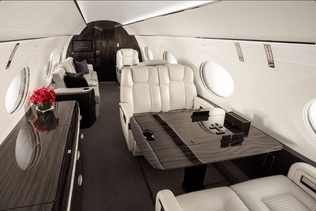 Luxurious Jet Interior