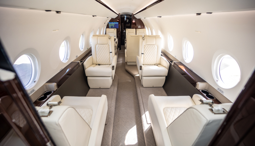 inside Volato's Gulfstream G280 