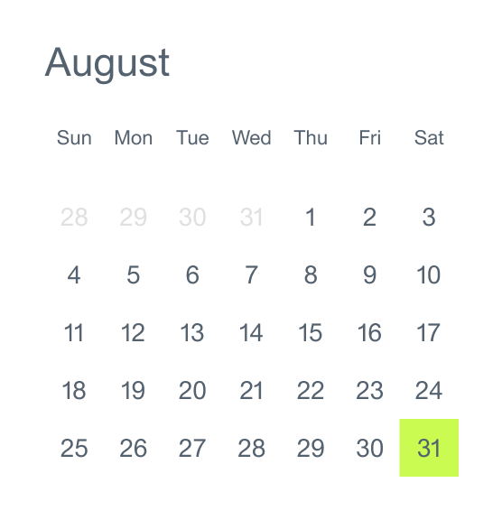 august