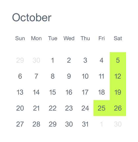 october